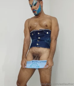 Pics of my blue look gettin outta drag moment part 2