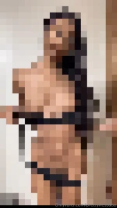 Striptease and oiling my body part 1