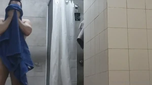 We were chatting with my gymbro while we were finishing our shower and