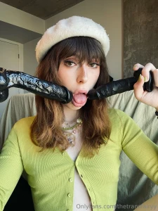 I love having cocks in my face it turns me on so much too bad they re