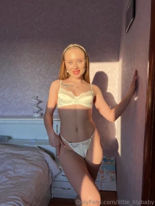 I always feel special in white underwear clean beautiful but with a