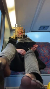 Wanna smell my nylon feet