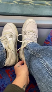 Bet you missed my sweaty nylon foot prints