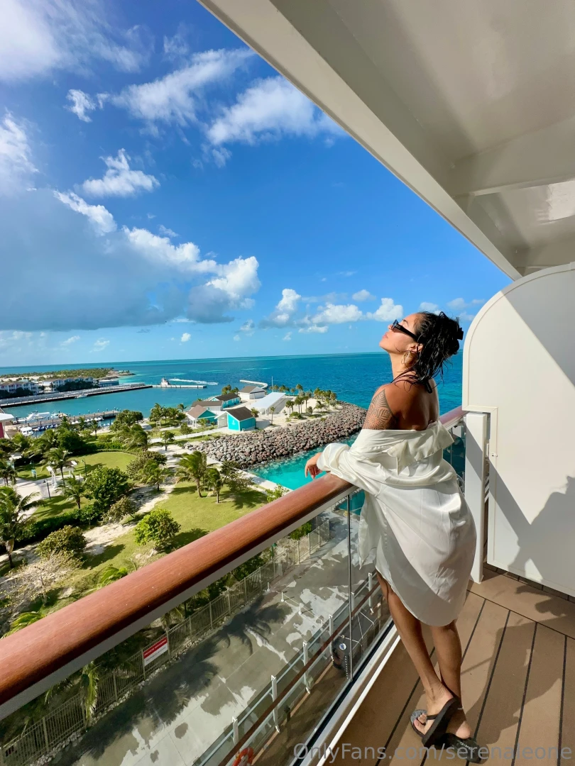 Waking up to this view the sound of the ocean and nothing on my skin 