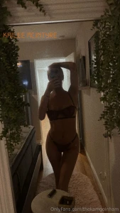 Walking around the house in minimal clothing