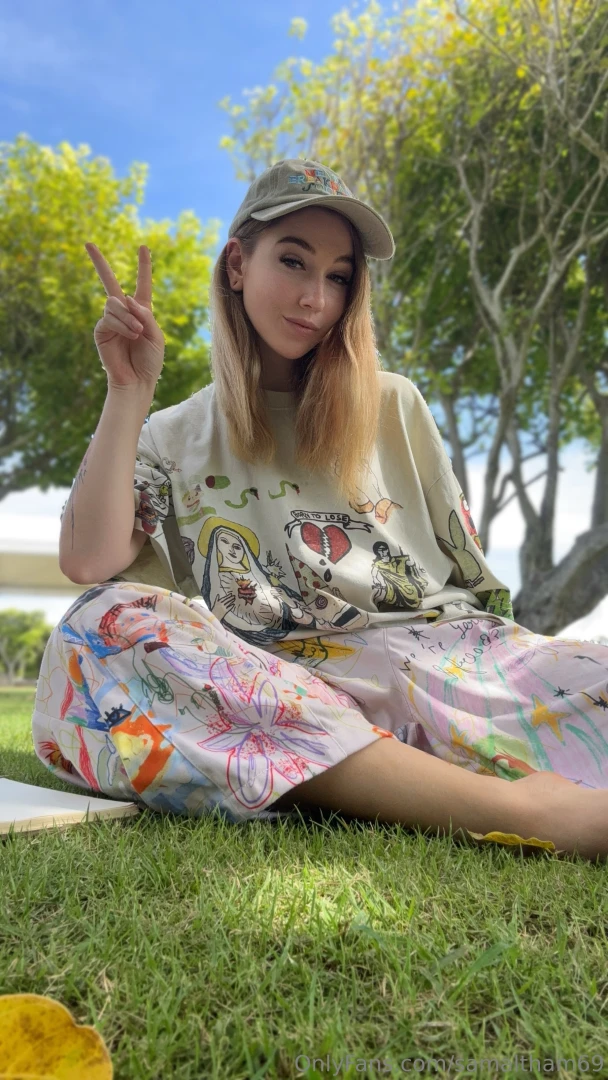 Morning sun grass weird comfy pants i might actually be healing no 