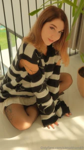 Slow morning warm light oversized sweater and no real plans i love