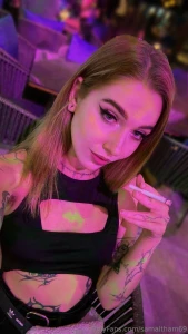 I came out just to stare at the lights ended up lighting a cig like i