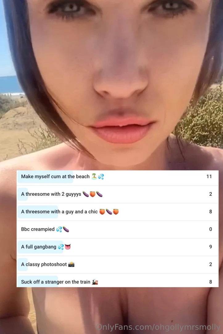 Soooo the top vote was to watch me make myself cum on the beach and 