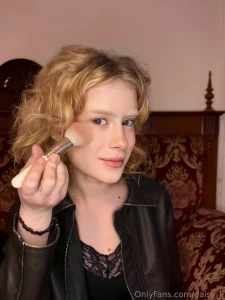 Besides painting on canvas i love turning my face into a living