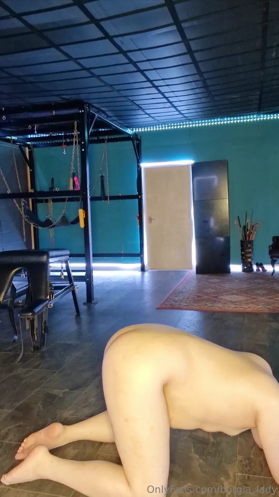 Kicking his ass this slave needs kicking into shape 