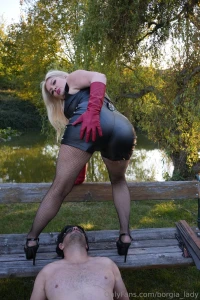 Face sitting in my leather shorts outdoors as the sun was setting what part 3