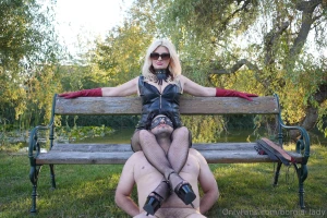 Face sitting in my leather shorts outdoors as the sun was setting what part 1