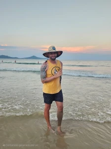 I am tanning a little bit so you can see me more brown