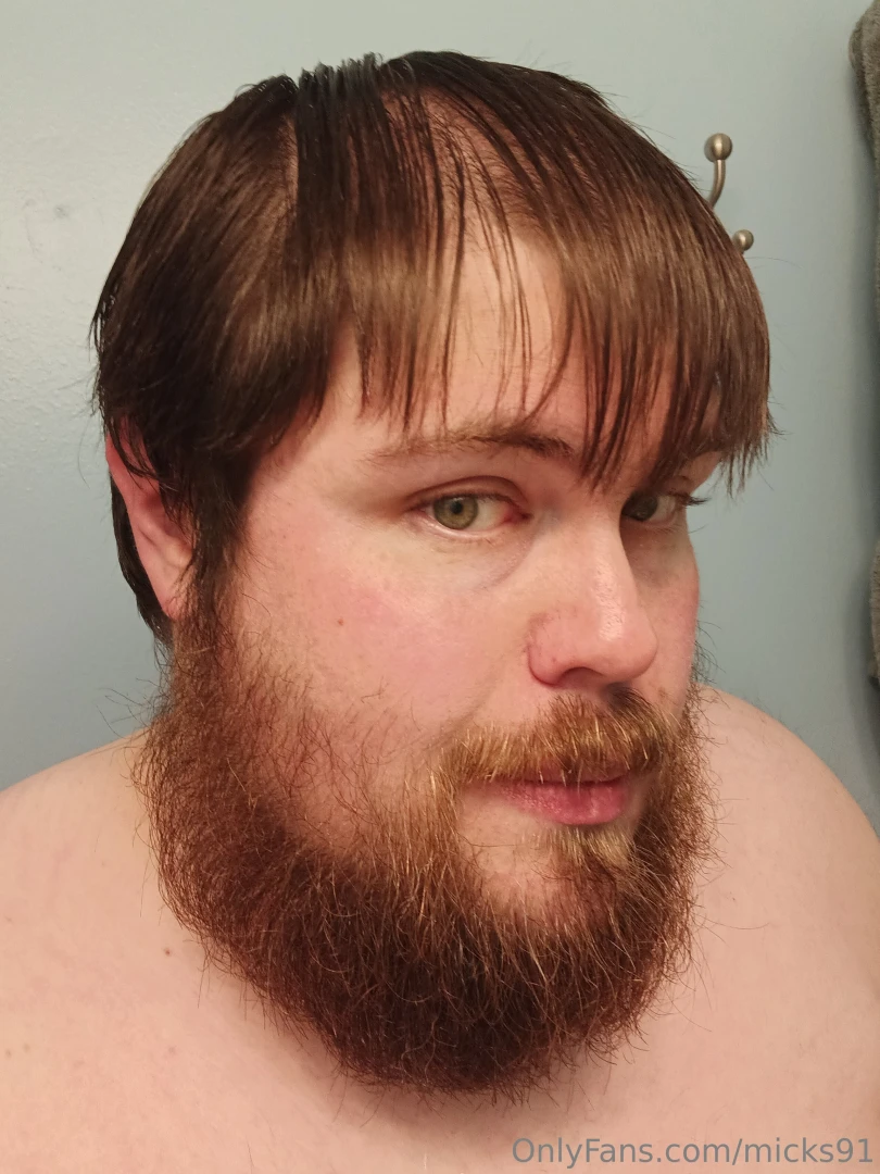 Aftershower fuzzy then brushed 