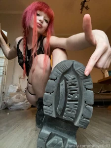 Be a good boy or my shoe will end up on your face bigboots boots slave