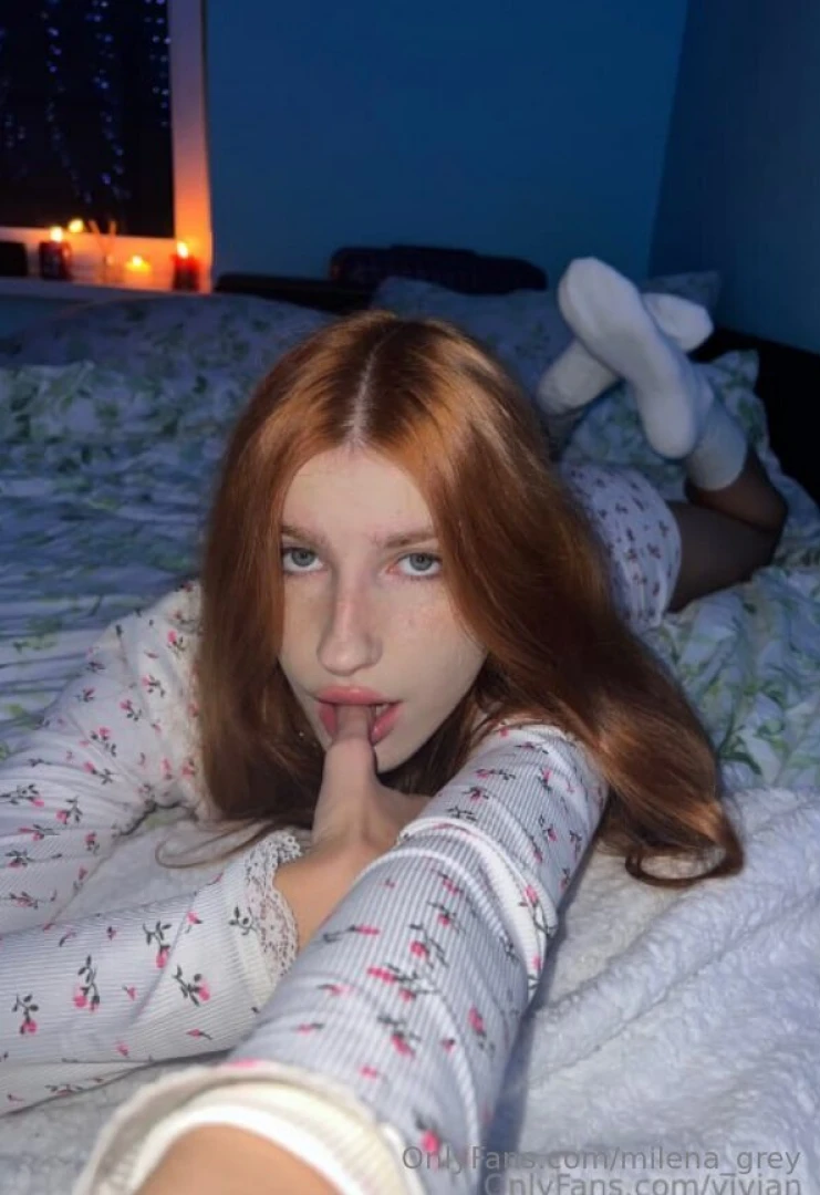 Free subscription today only this fiery redhead in a flirty skirt is part 95 