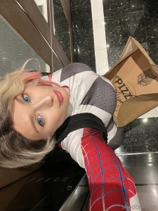 Gwen stacy on a delivery that s new would you invite her out for a