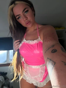 We all made such a mess yesterday time i put my latex maid suit on and