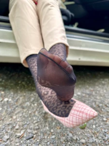 Stinky office feet going for a ride in the woods this is part 1 2 part 1