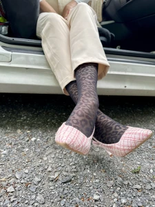 Stinky office feet going for a ride in the woods this is part 1 2