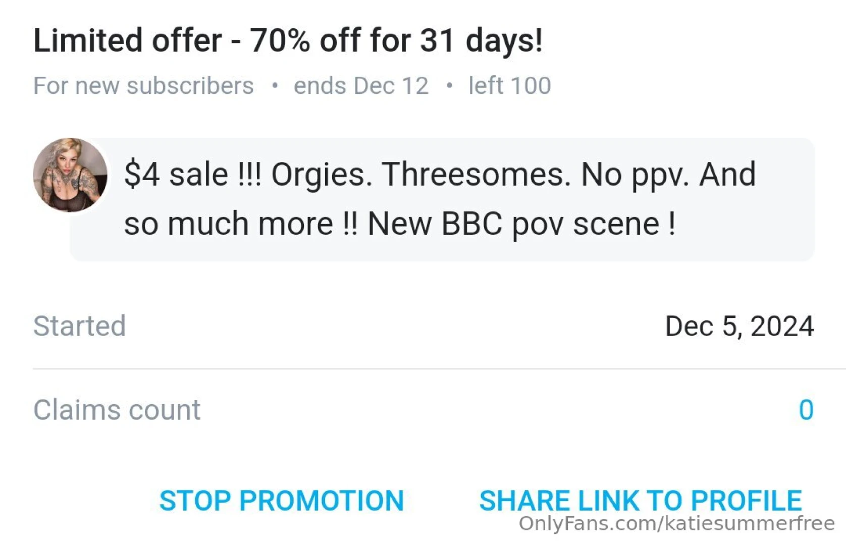 4 sale on my no ppv page https onlyfans com katiesummer222 