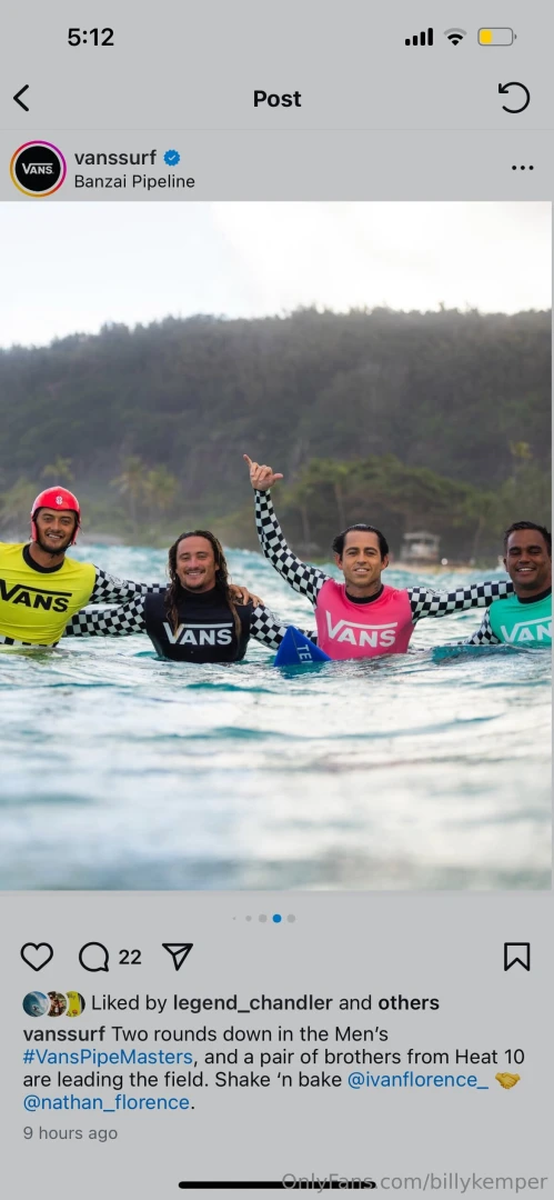 Surfing with the boys and couldn t be more grateful vans pipe masters part 1 