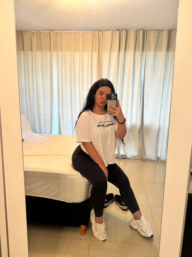 I m getting ready for my pilates class 