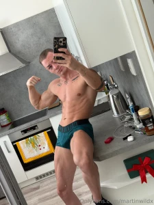 Daddy in kitchen wish you guys lovely weekend