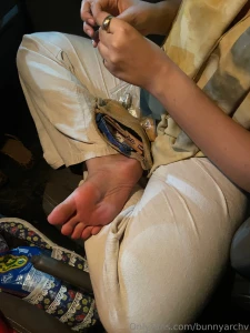 Candid pics of her feet hihi sweetolivi part 1