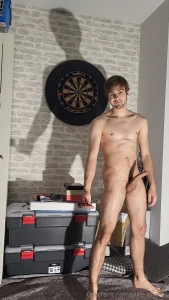 Getting horny while playing darts
