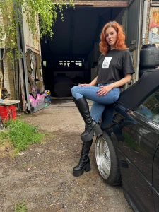 Me or the car or me on top of it