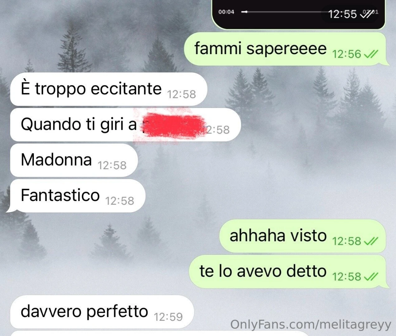 Feedback del video hot che vi state perdendo vedete voi 