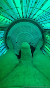 Nice fat semi on the sun bed this morning