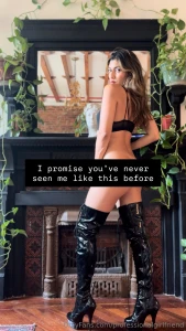 Thigh high and goddess vibes take a peek