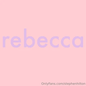 Rebecca - finished i had so much fun making this i think i ll film the