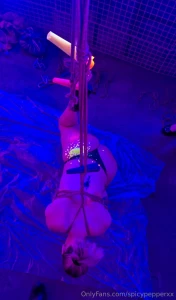 Wax and shibari at devious jodifeline who saw me there