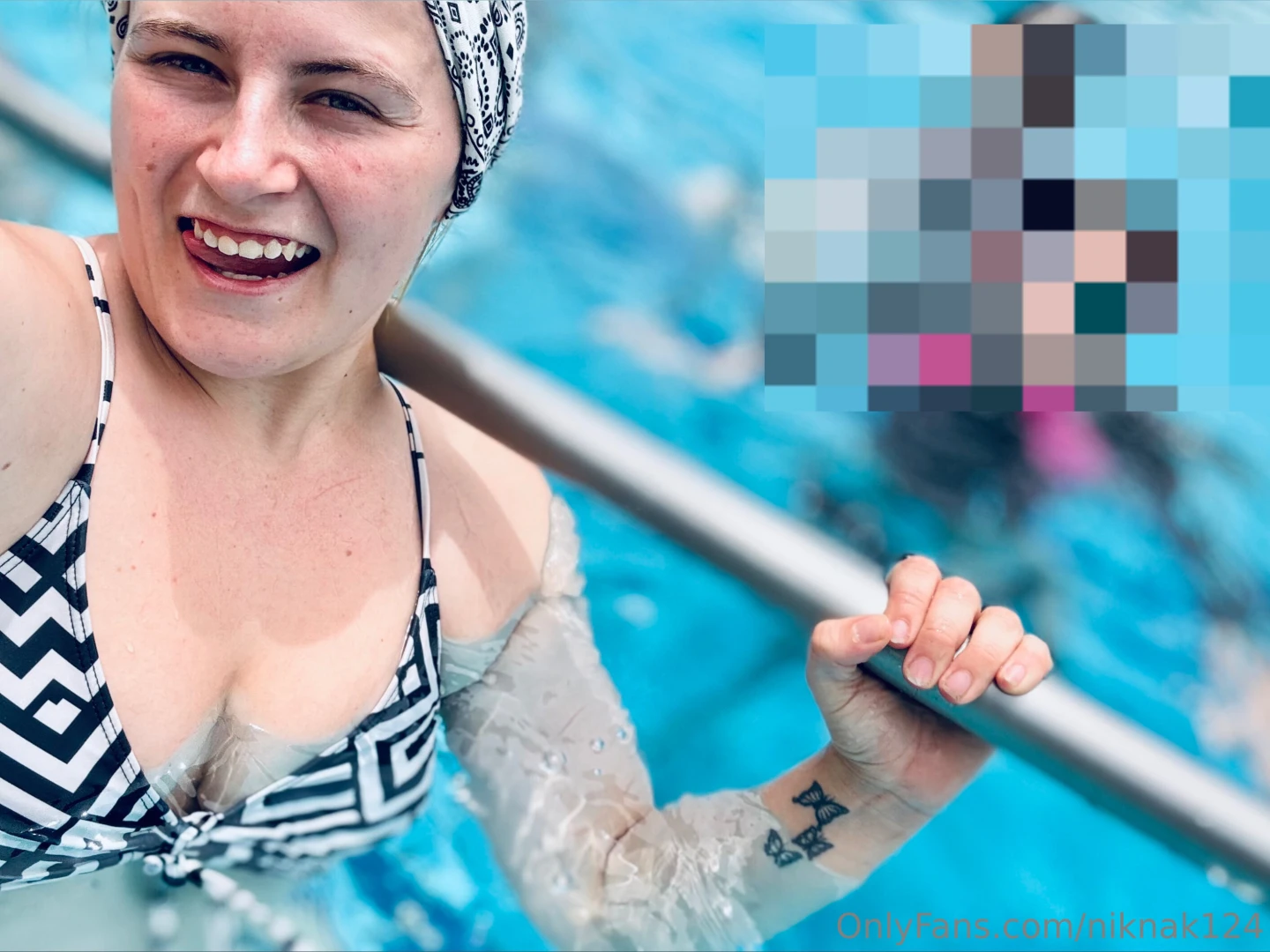 Was a fantastic day for a swim in the pool 