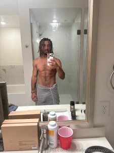 Just getting out the shower