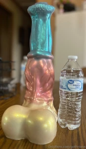 This toy is so huge it stretches my fat pussy out sooooo much