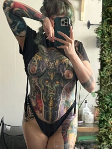 Swipe to undress me ---- gt how do you like my tattooed chest part 4