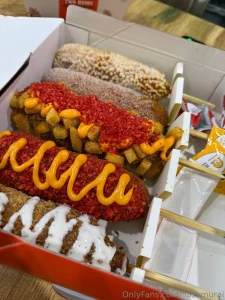 This weeks food dump - korean corn dogs - tuna kimchi kimbap - coconut part 4