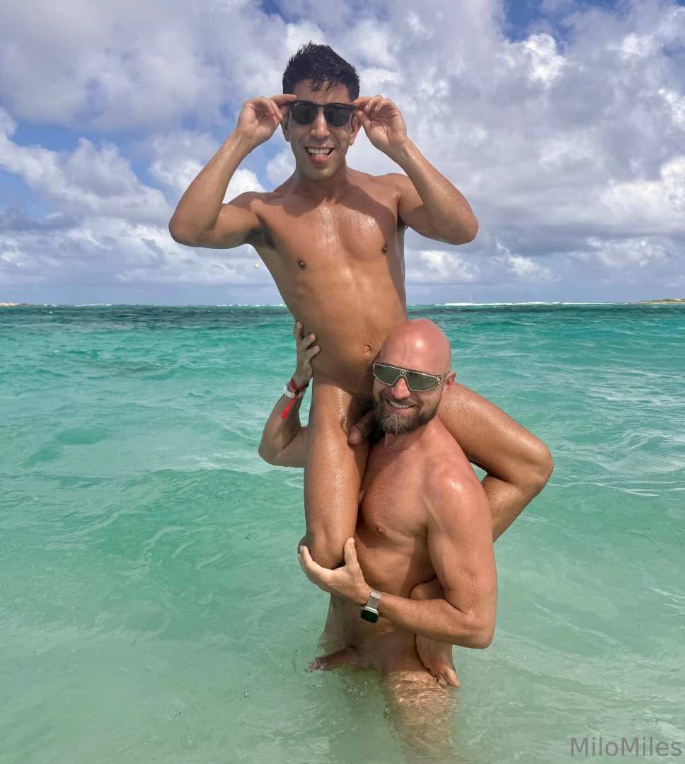 Naked snorkelling and horseplay with adam snow filmed on private 