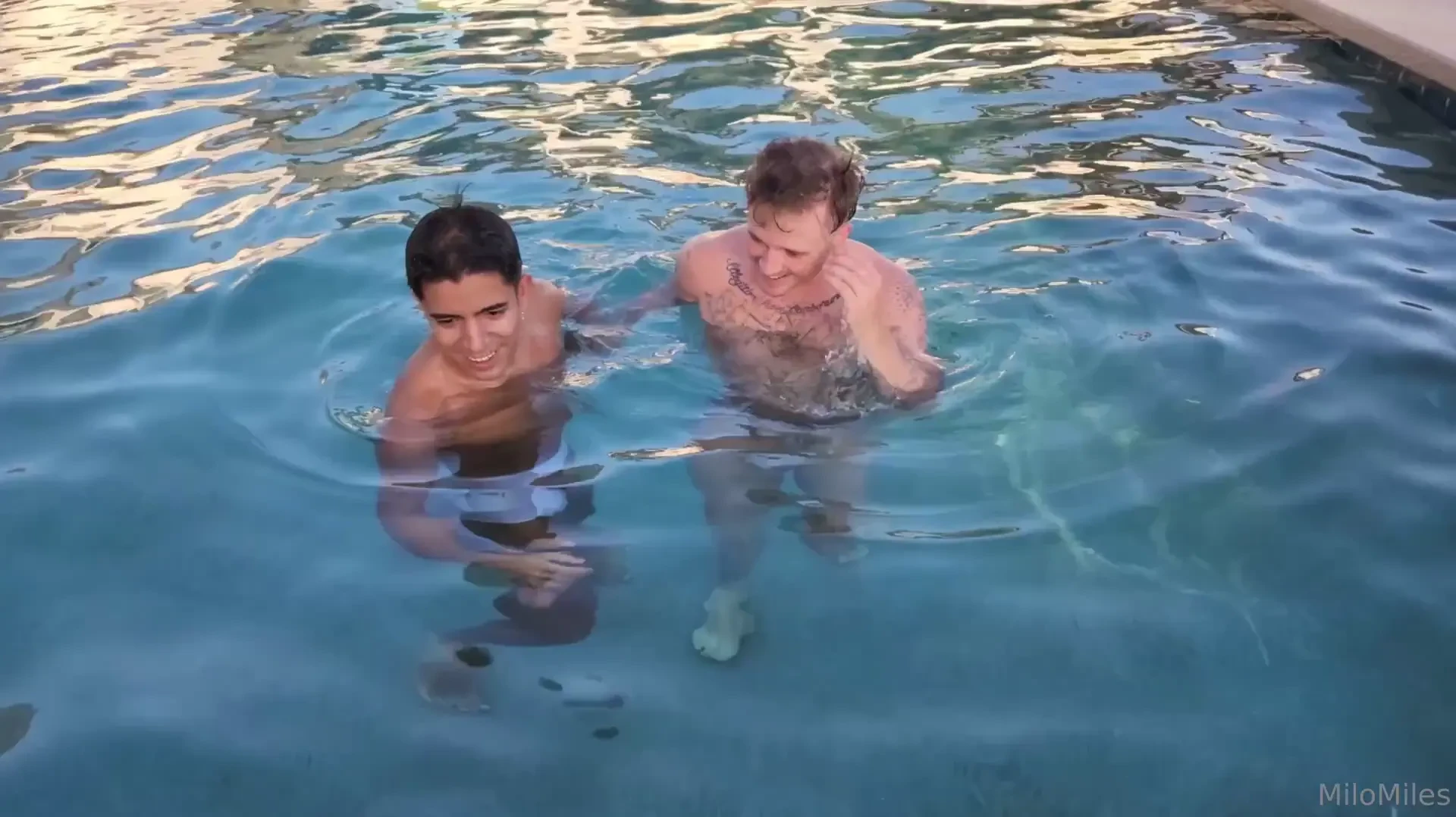 Behind the scenes with andrew delta in our wet tighty whities 