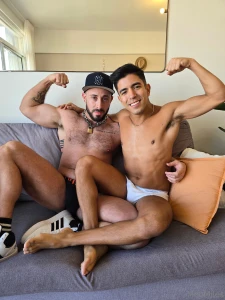 Watch this tattooed latin alpha daddy dominate me and make me his part 3