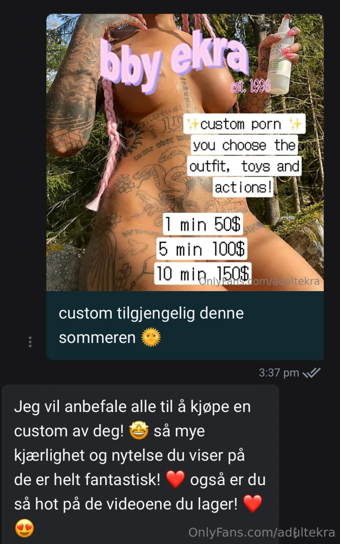 Tilgjengelig denne sommeren dm for avtale hva du nsker her ser du en 
