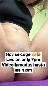 Los espero en un rico live cogiendo