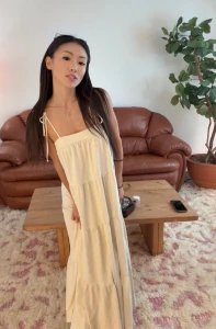 Swipe right to see under my dress