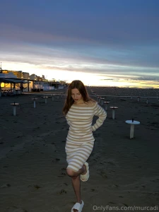 The beach was almost empty only the wind was gently playing with my part 1