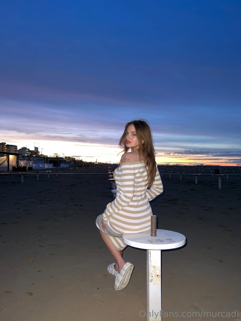 The beach was almost empty only the wind was gently playing with my 